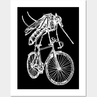 SEEMBO Mosquito Cycling Bicycle Bicycling Biker Biking Bike Posters and Art